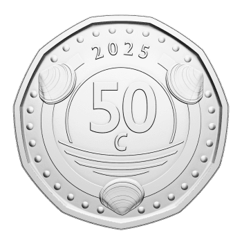50 cent Caribische Gulden munt