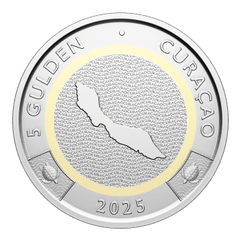5 Caribische Gulden munt
