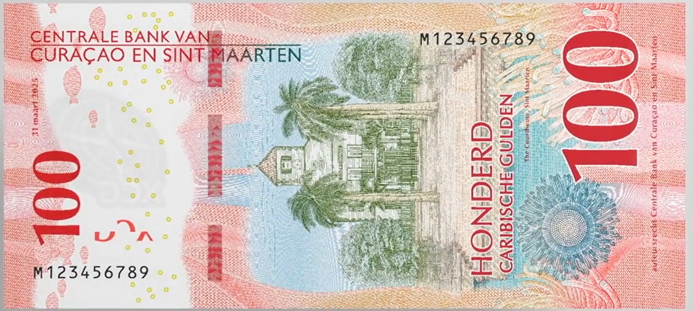 100 Caribische gulden biljet